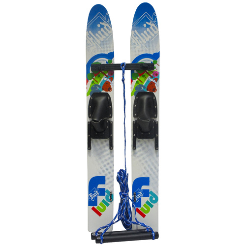 Fluid Junior Trainer Combo Skis w/ Rope and Handle 48"